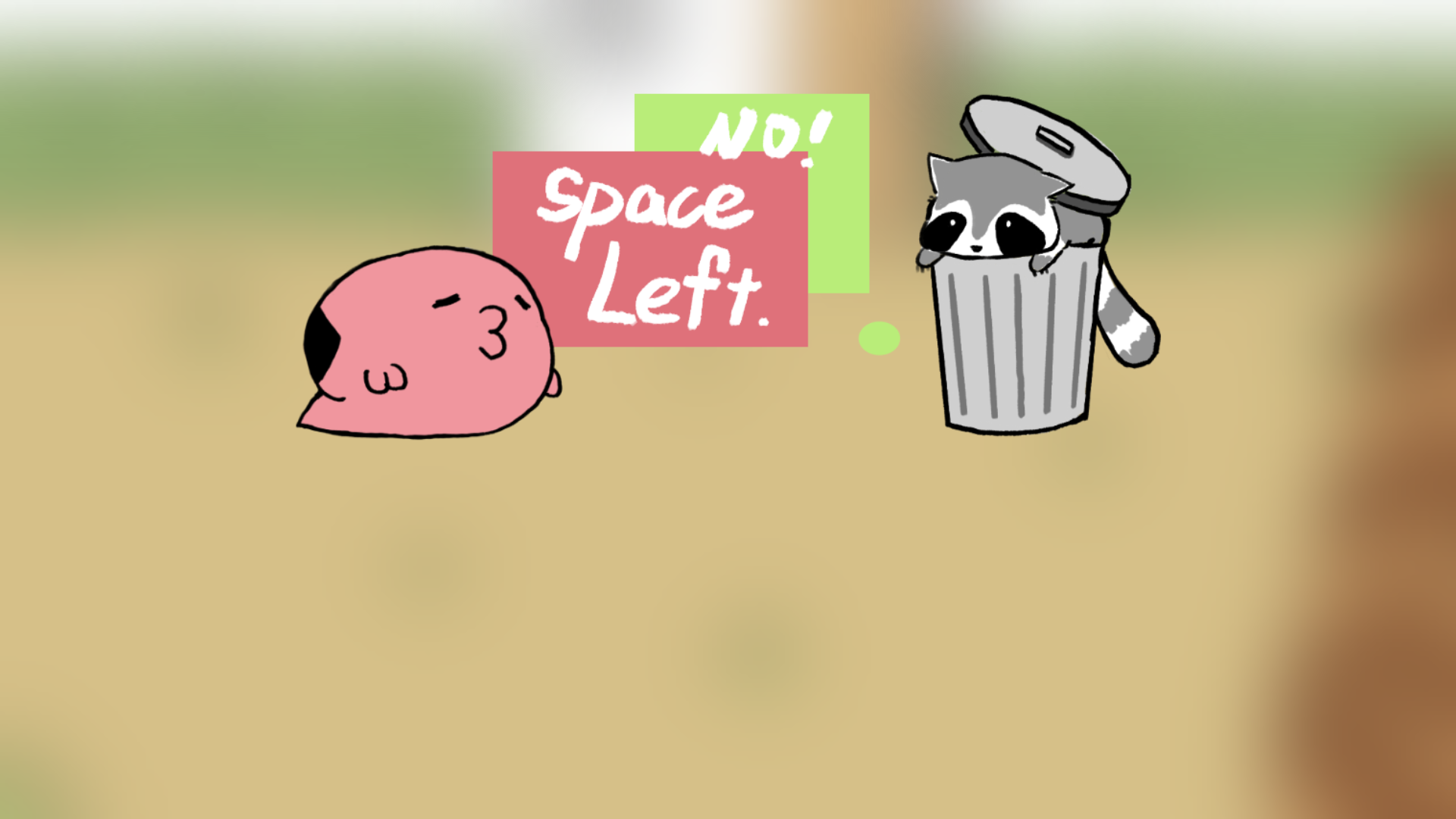 No Space Left main menu.